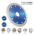 125mm super thin X shape diamond porcelain saw blade hot sintered diamond circular disc for cutting porcelain tiles